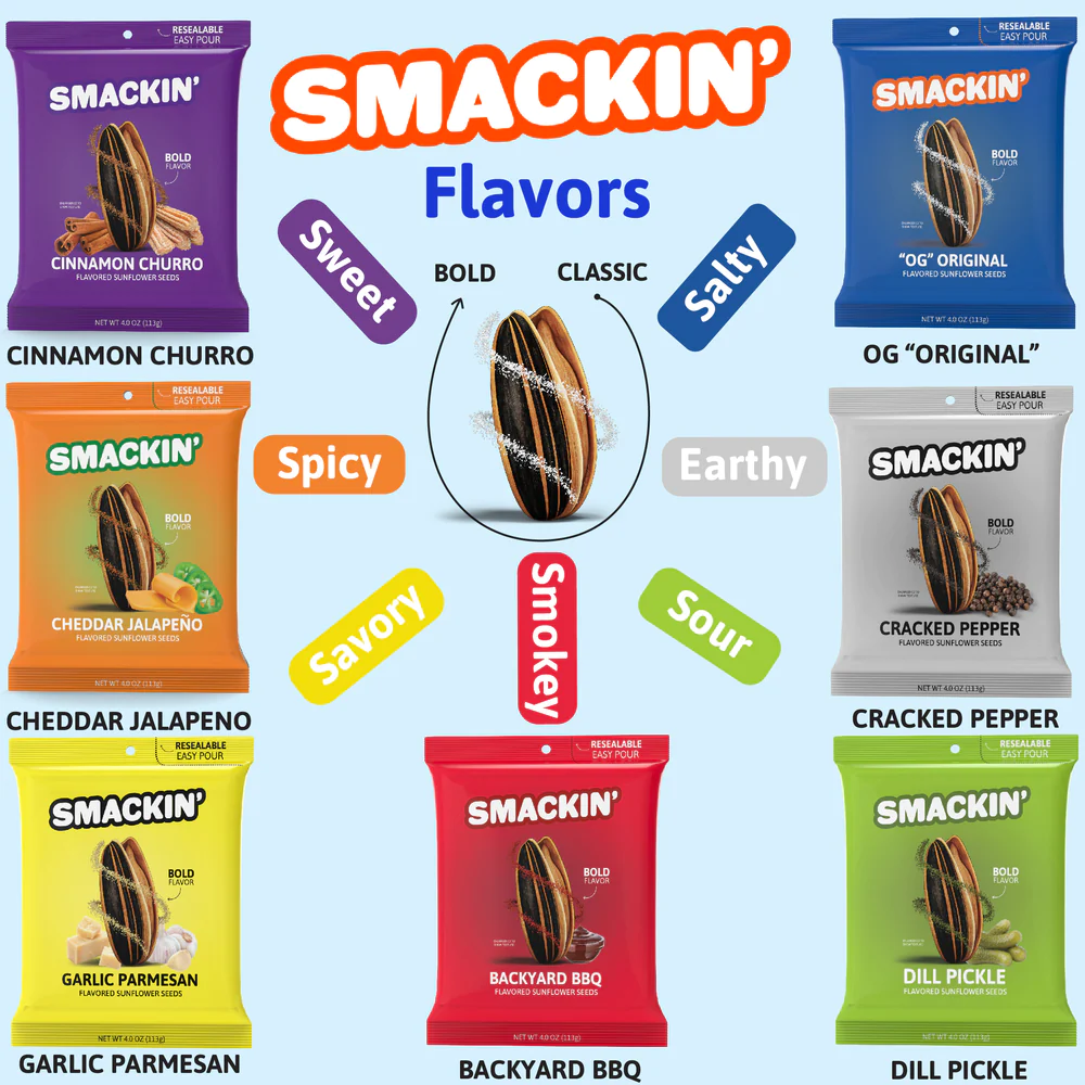 SMACKIN' Dill Pickle Sunflower Seeds .