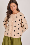 Soft Polka Dot Cardigan
