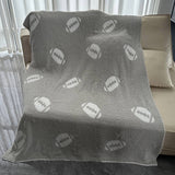 BALL PATTERN KNITTED BLANKET