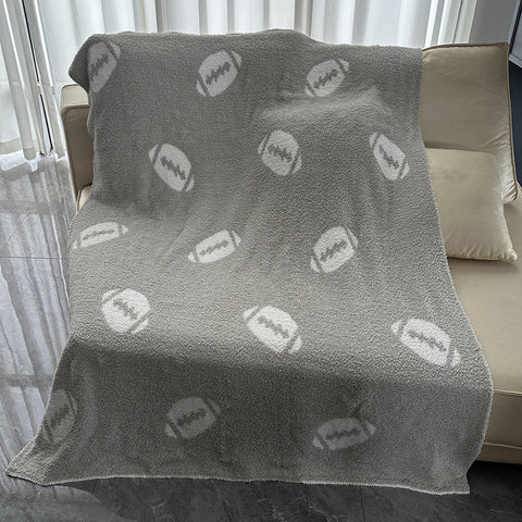 BALL PATTERN KNITTED BLANKET