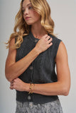 Mineral Washed Knit Vest
