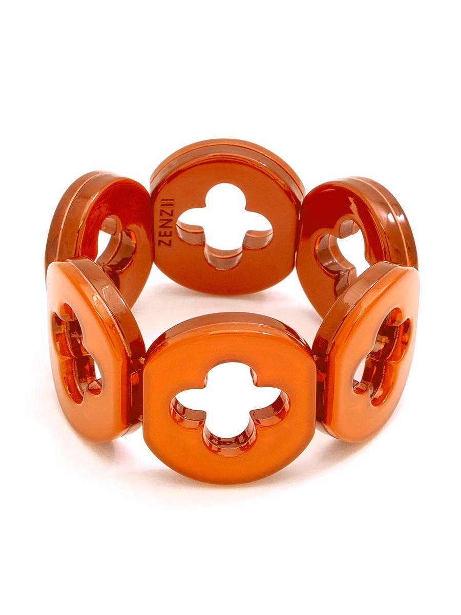 Zenzii Resin Clover Bracelet