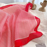 Red Passion Floral Bandana Square scarf