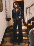 Velvet High Rise Wide Leg Pants