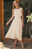 Polka Dot Top and Skirt Set