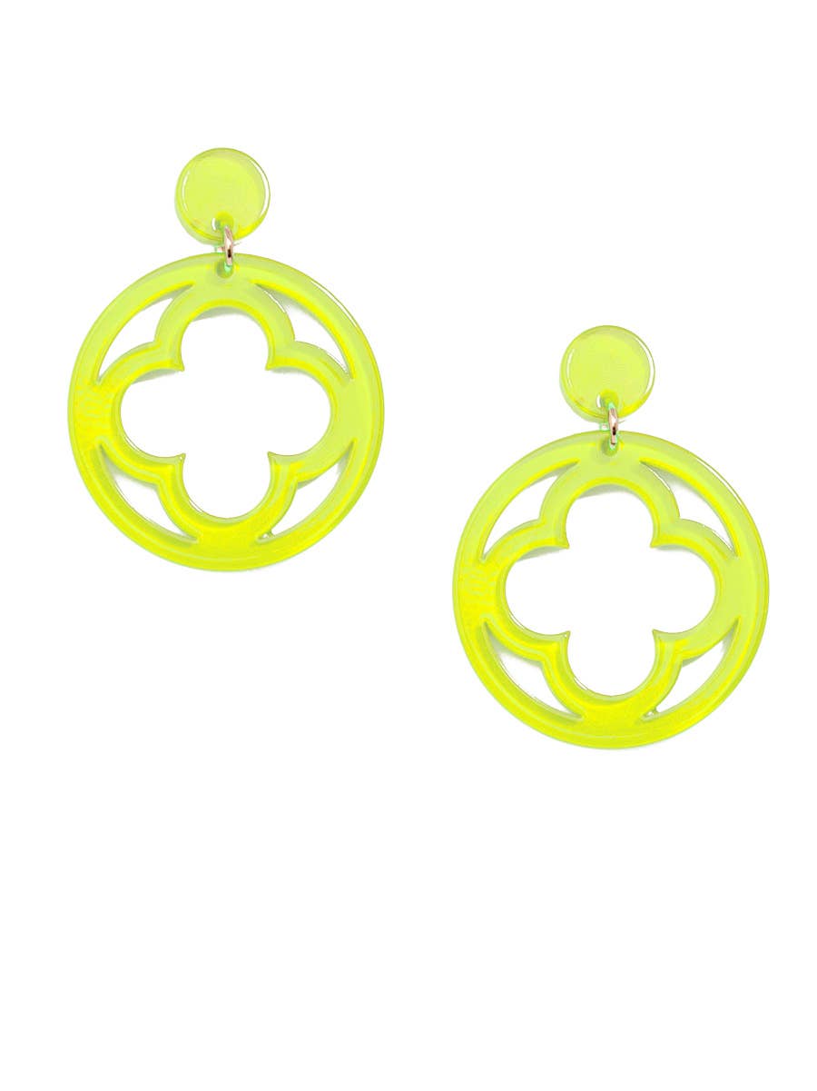 Zenzii Open Clover Drop Earring
