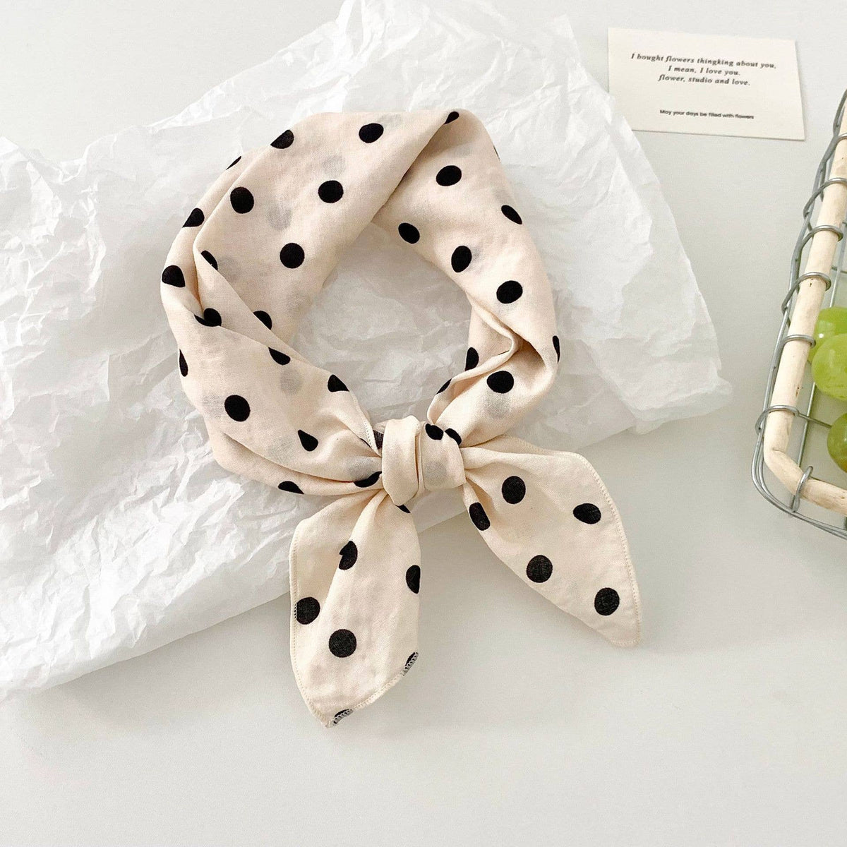 Multi-Use Retro Floral & Animal Print Square Bandana