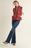High Neck Puffer Vest