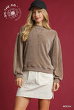 Velour Crewneck Sweatshirt