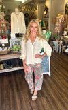 Floral Leopard Print Pants