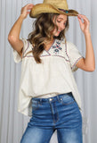 Aztec-Inspired Accent Top