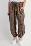 Leopard Print Terry Pants