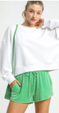 Green Casual Shorts