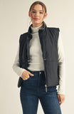 High Neck Puffer Vest