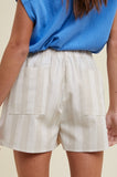 Striped Linen Shorts