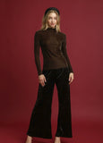 Velvet Fitted Long Sleeve