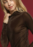 Velvet Fitted Long Sleeve
