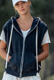 Vintage Washed Hoodie Vest