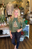 Leopard Christmas Tree Sweatshirt