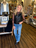 Faux Leather Vest