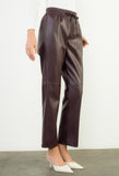 Drawstring Leather Pants