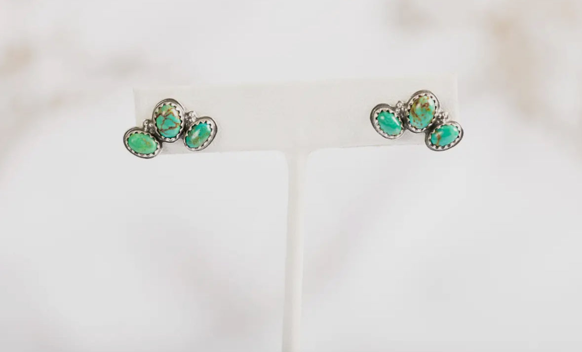 Turquoise Arch Earrings