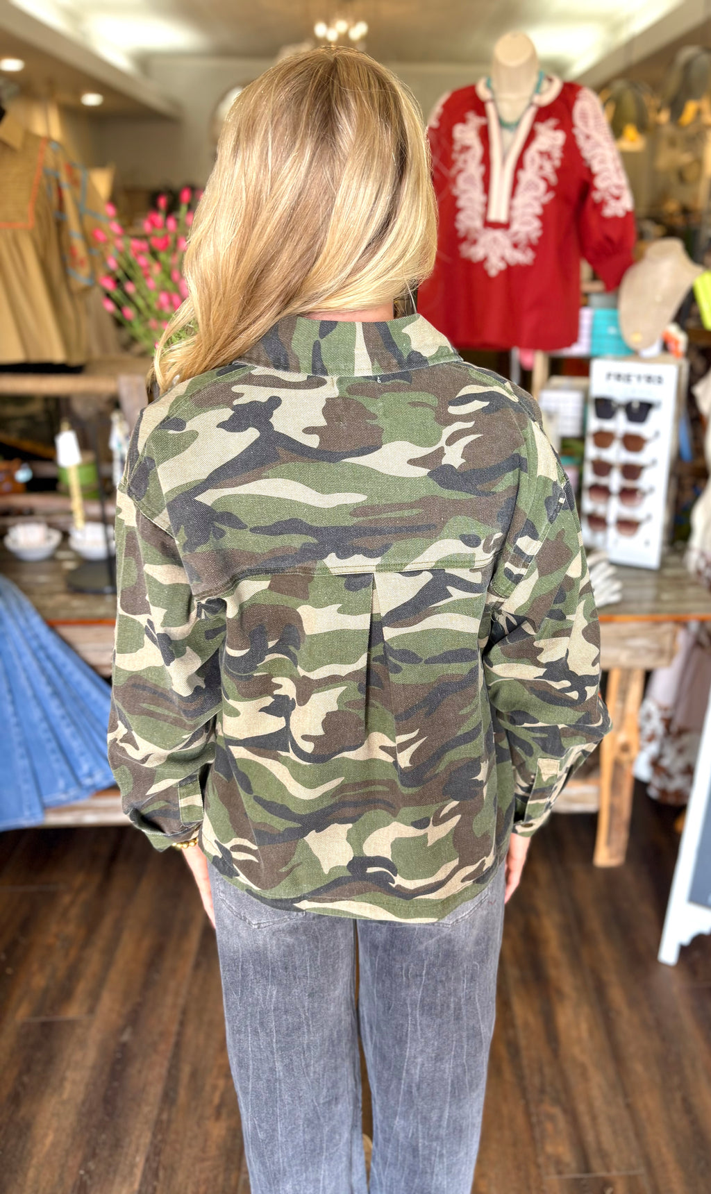 Camo Denim Jacket