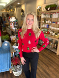 Sequin Christmas Tree Sweater