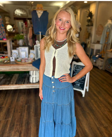 Crochet Boho Crop Top