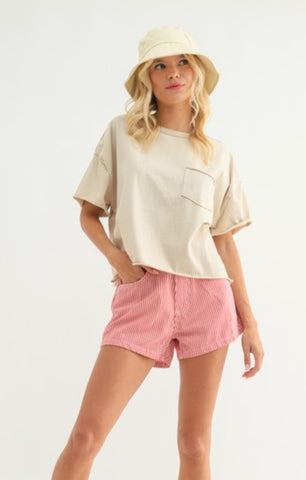 Raw Hem Tee