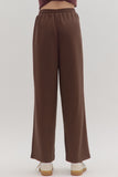 Wide Leg Front Seam Pants