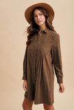 Corduroy Shirt Dress