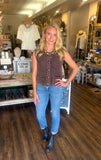 Concho Button Sweater Vest