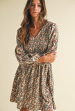Smocked Floral Dress