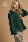Chenille Crew Neck Long Sleeve