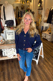 Button Front Knit Cardigan