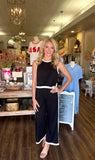 Contrast Trim Sleeveless Top