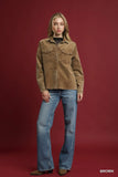 Corduroy Button Up Top