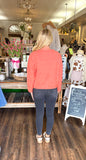 Orange Rolled Neck Sweater