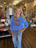 OKC Faux Glitter Sweatshirt)