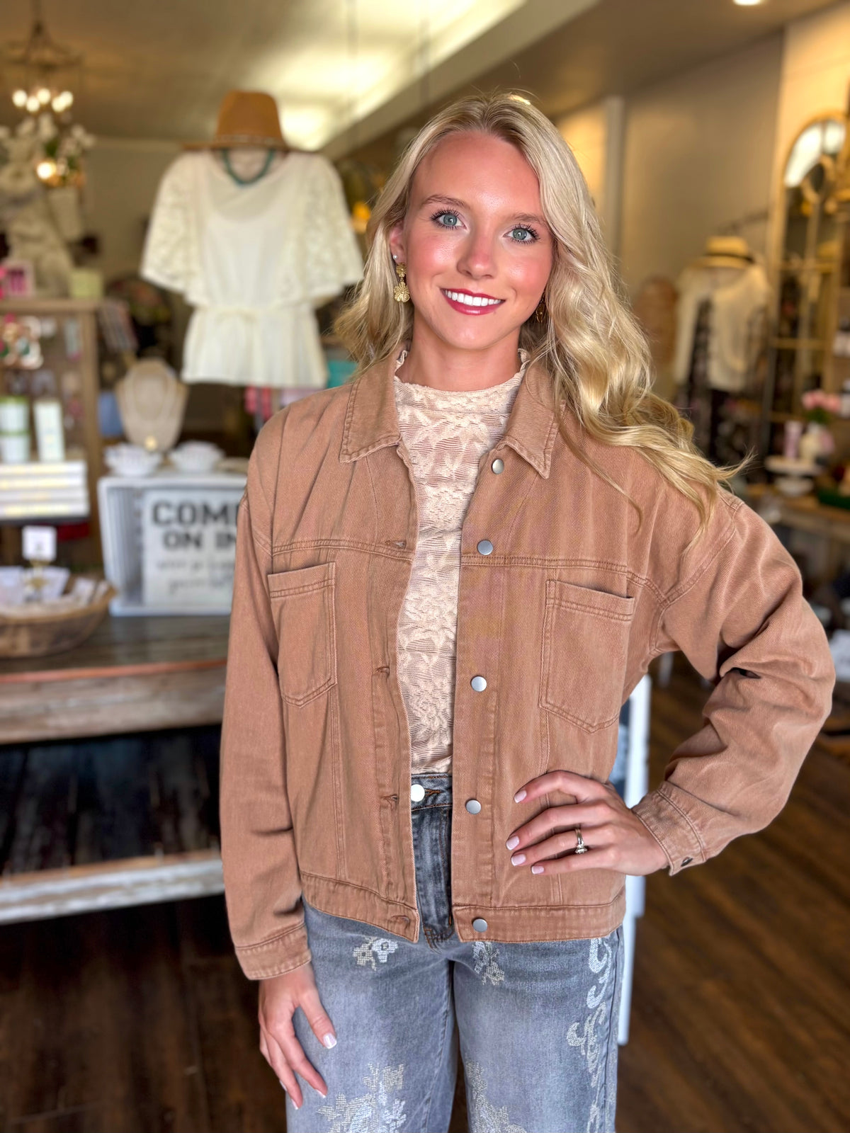 Mineral Washed Twill Jacket