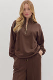 Quarter Zip Knit Top