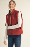 High Neck Puffer Vest