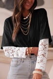 Lace Long Sleeve Insert Tee