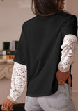 Lace Long Sleeve Insert Tee