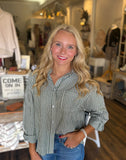 Striped Button Up Long Sleeve
