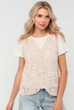 Button Down Crochet Vest