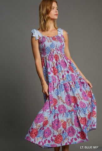 Floral Print Maxi Dress