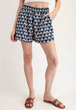 Printed Navy Shorts
