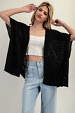 Pointelle Rib Knit Cardigan